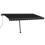 Toldo automático con LED y sensor de viento antracita 450x300cm en Toldos | Comprar online en Foru.es