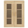Armarios de pared 2 uds madera de ingeniería roble Sonoma de vidaXL, Aparadores - Ref: Foro24-3197899, Precio: 169,64 €, Desc...