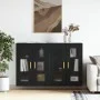 Armarios de pared 2 uds madera de ingeniería negro de vidaXL, Aparadores - Ref: Foro24-3197898, Precio: 141,26 €, Descuento: %