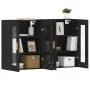 Armarios de pared 2 uds madera de ingeniería negro de vidaXL, Aparadores - Ref: Foro24-3197898, Precio: 141,26 €, Descuento: %