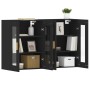 Armarios de pared 2 uds madera de ingeniería negro de vidaXL, Aparadores - Ref: Foro24-3197898, Precio: 146,10 €, Descuento: %