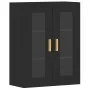 Armarios de pared 2 uds madera de ingeniería negro de vidaXL, Aparadores - Ref: Foro24-3197898, Precio: 141,26 €, Descuento: %