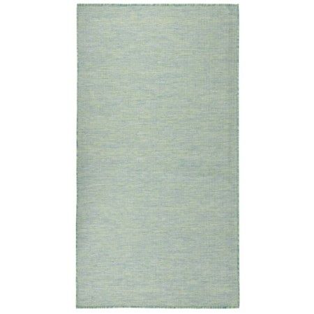 Alfombra de exterior de tejido plano turquesa 140x200 cm de vidaXL, Alfombras - Ref: Foro24-340803, Precio: 55,13 €, Descuent...