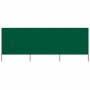 Paravientos de playa de 3 paneles tela verde 400x80 cm en Sombrillas | Comprar online en Foru.es