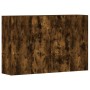 Armarios de pared 2 uds madera de ingeniería roble ahumado de vidaXL, Aparadores - Ref: Foro24-3197886, Precio: 143,46 €, Des...