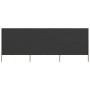 Paravientos de playa de 3 paneles tela gris antracita 400x80 cm en Sombrillas | Comprar online en Foru.es