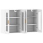 Armarios de pared 2 uds madera de ingeniería blanco de vidaXL, Aparadores - Ref: Foro24-3197897, Precio: 176,97 €, Descuento: %