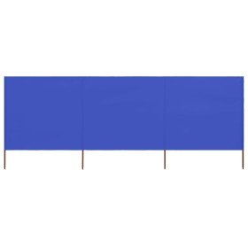 Paravientos de playa de 3 paneles tela azul celeste 400x80 cm en Sombrillas | Comprar online en Foru.es
