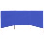 Paravientos de playa de 3 paneles tela azul celeste 400x80 cm en Sombrillas | Comprar online en Foru.es