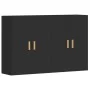 Wandschränke, 2 Stück, schwarzes Holzwerkstoff von vidaXL, Sideboards - Ref: Foro24-3197874, Preis: 142,37 €, Rabatt: %