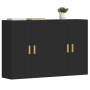 Armarios de pared 2 uds madera de ingeniería negro de vidaXL, Aparadores - Ref: Foro24-3197874, Precio: 144,84 €, Descuento: %