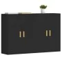 Wandschränke, 2 Stück, schwarzes Holzwerkstoff von vidaXL, Sideboards - Ref: Foro24-3197874, Preis: 142,37 €, Rabatt: %