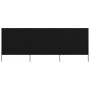 Paravientos de playa de 3 paneles tela negro 400x120 cm en Sombrillas | Comprar online en Foru.es