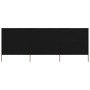 Paravientos de playa de 3 paneles tela negro 400x120 cm en Sombrillas | Comprar online en Foru.es