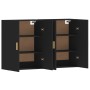 Armarios de pared 2 uds madera de ingeniería negro de vidaXL, Aparadores - Ref: Foro24-3197874, Precio: 144,84 €, Descuento: %