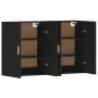 Wandschränke, 2 Stück, schwarzes Holzwerkstoff von vidaXL, Sideboards - Ref: Foro24-3197874, Preis: 142,37 €, Rabatt: %