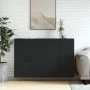 Wall cabinets 2 units engineered wood black by vidaXL, Sideboards - Ref: Foro24-3197882, Price: 144,84 €, Discount: %
