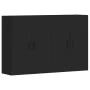 Wall cabinets 2 units engineered wood black by vidaXL, Sideboards - Ref: Foro24-3197882, Price: 144,84 €, Discount: %