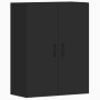 Armarios de pared 2 uds madera de ingeniería negro de vidaXL, Aparadores - Ref: Foro24-3197882, Precio: 151,10 €, Descuento: %