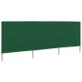 Paravientod de playa de 3 paneles tela verde 400x160 cm en Sombrillas | Comprar online en Foru.es