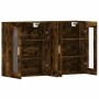 Armarios de pared 2 uds madera de ingeniería roble ahumado de vidaXL, Aparadores - Ref: Foro24-3197902, Precio: 167,77 €, Des...
