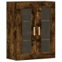 Armarios de pared 2 uds madera de ingeniería roble ahumado de vidaXL, Aparadores - Ref: Foro24-3197902, Precio: 167,77 €, Des...