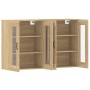 Armarios de pared 2 uds madera de ingeniería roble Sonoma de vidaXL, Aparadores - Ref: Foro24-3197907, Precio: 163,79 €, Desc...