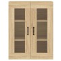 Armarios de pared 2 uds madera de ingeniería roble Sonoma de vidaXL, Aparadores - Ref: Foro24-3197907, Precio: 163,79 €, Desc...