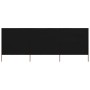 Paravientos de playa de 3 paneles tela negro 400x160 cm en Sombrillas | Comprar online en Foru.es