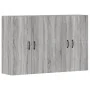 Armarios de pared 2 uds madera de ingeniería gris Sonoma de vidaXL, Aparadores - Ref: Foro24-3197887, Precio: 164,10 €, Descu...