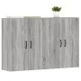 Armarios de pared 2 uds madera de ingeniería gris Sonoma de vidaXL, Aparadores - Ref: Foro24-3197887, Precio: 164,10 €, Descu...