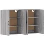 Armarios de pared 2 uds madera de ingeniería gris Sonoma de vidaXL, Aparadores - Ref: Foro24-3197887, Precio: 164,10 €, Descu...
