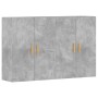 Armarios de pared 2 uds madera de ingeniería gris hormigón de vidaXL, Aparadores - Ref: Foro24-3197876, Precio: 146,75 €, Des...