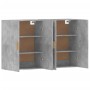 Armarios de pared 2 uds madera de ingeniería gris hormigón de vidaXL, Aparadores - Ref: Foro24-3197876, Precio: 146,75 €, Des...