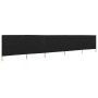 Paravientos de playa de 5 paneles tela negro 600x80 cm en Sombrillas | Comprar online en Foru.es