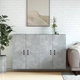 Armarios de pared 2 uds madera de ingeniería gris hormigón de vidaXL, Aparadores - Ref: Foro24-3197884, Precio: 149,46 €, Des...
