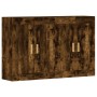 Armarios de pared 2 uds madera de ingeniería roble ahumado de vidaXL, Aparadores - Ref: Foro24-3197982, Precio: 134,19 €, Des...