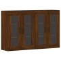 Armarios de pared 2 uds madera de ingeniería marrón roble de vidaXL, Aparadores - Ref: Foro24-3197912, Precio: 163,87 €, Desc...