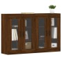 Armarios de pared 2 uds madera de ingeniería marrón roble de vidaXL, Aparadores - Ref: Foro24-3197912, Precio: 163,87 €, Desc...