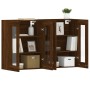 Armarios de pared 2 uds madera de ingeniería marrón roble de vidaXL, Aparadores - Ref: Foro24-3197912, Precio: 163,87 €, Desc...