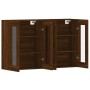 Armarios de pared 2 uds madera de ingeniería marrón roble de vidaXL, Aparadores - Ref: Foro24-3197912, Precio: 163,87 €, Desc...