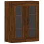Armarios de pared 2 uds madera de ingeniería marrón roble de vidaXL, Aparadores - Ref: Foro24-3197912, Precio: 163,87 €, Desc...