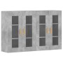 Armarios de pared 2 uds madera de ingeniería gris hormigón de vidaXL, Aparadores - Ref: Foro24-3197900, Precio: 134,42 €, Des...