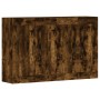 Armarios de pared 2 uds madera de ingeniería roble ahumado de vidaXL, Aparadores - Ref: Foro24-3197990, Precio: 134,76 €, Des...