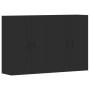 Armarios de pared 2 uds madera de ingeniería negro de vidaXL, Aparadores - Ref: Foro24-3197986, Precio: 134,16 €, Descuento: %