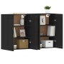 Armarios de pared 2 uds madera de ingeniería negro de vidaXL, Aparadores - Ref: Foro24-3197986, Precio: 134,16 €, Descuento: %