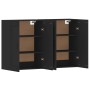 Armarios de pared 2 uds madera de ingeniería negro de vidaXL, Aparadores - Ref: Foro24-3197986, Precio: 134,16 €, Descuento: %