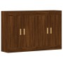 Armarios de pared 2 uds madera de ingeniería marrón roble de vidaXL, Aparadores - Ref: Foro24-3197904, Precio: 168,88 €, Desc...