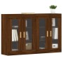 Armarios de pared 2 uds madera de ingeniería marrón roble de vidaXL, Aparadores - Ref: Foro24-3197904, Precio: 168,88 €, Desc...