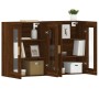 Armarios de pared 2 uds madera de ingeniería marrón roble de vidaXL, Aparadores - Ref: Foro24-3197904, Precio: 168,88 €, Desc...